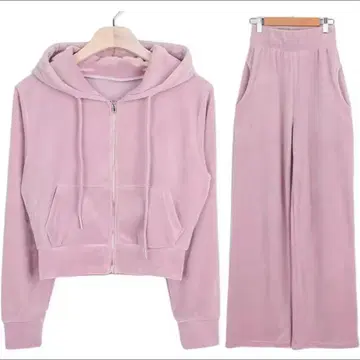 벨로아 셋업 핑크 S 사이즈