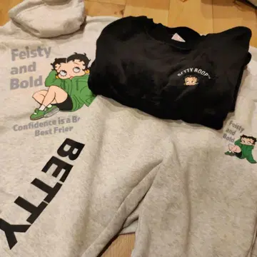 새상품 BETTY BOOP 후드티 바지 트레이닝복 셋업 3종
