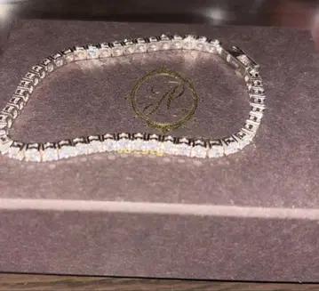 아발란치 실버 테니스 팔찌