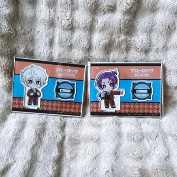 블루 록 아크릴 스탠드 프린세스 카페 발렌타인 나기 미카게 레오