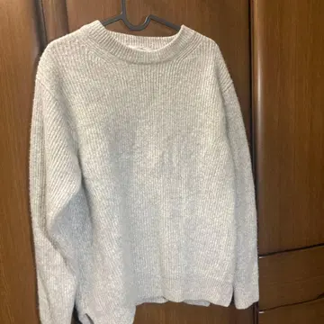 relume 그레이 니트 스웨터 크루넥