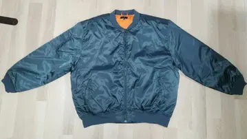 ZIP FIVE 오버 사이즈 MA-1 밀리터리 플라이트 블루종