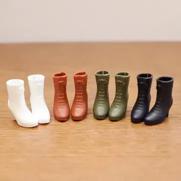 인형용 숏부츠 맞춰 신는 4켤레 세트 리카짱 브라이스