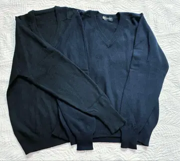 남성용 캐시미어 100% V넥 니트 2개 세트
