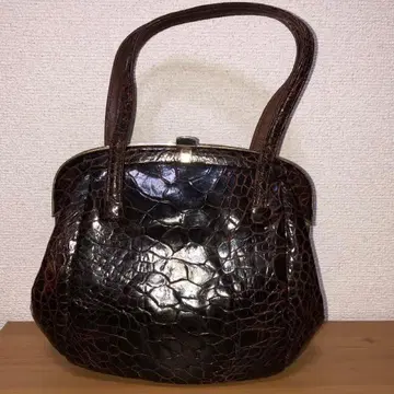 앤티크 악어 무늬 백