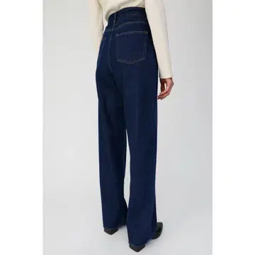 moussy 데님 HW LOOSE STRAIGHT 다크 블루