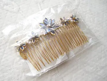 금의 꽃 장식 빗 (카라) 머나먼 시공 속에서 공식 굿즈