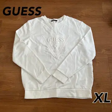 GUESS 화이트 맨투맨 XL