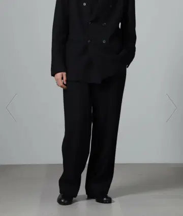 [ 새상품급 ] 블랙 와이드 팬츠 울 혼방