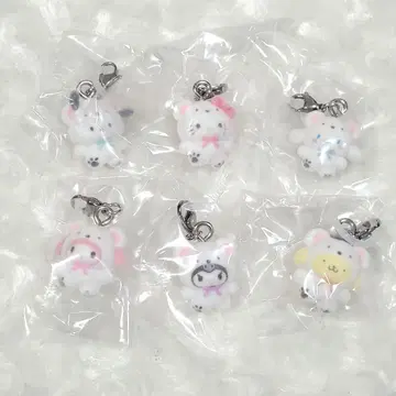 산리오 캐릭터즈 메지루시 액세서리 후와후와 스노우 풀 컴프 5