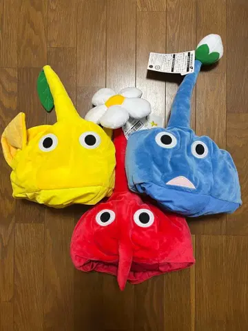 피크민 코스프레 모자 3개 세트