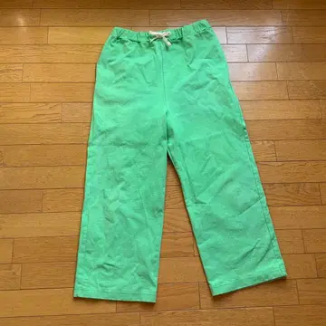 빔즈 보이 와이드 팬츠 그린