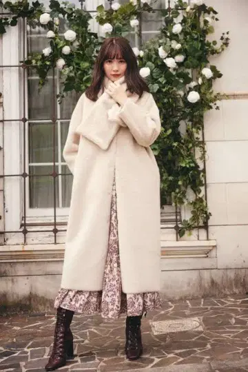 herlipto faux fur reversible coat