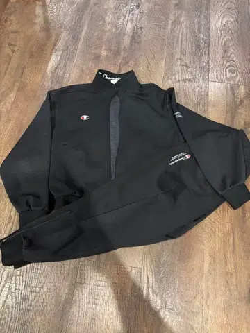 Champion 블랙 저지 세트