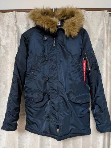 ALPHA INDUSTRIES 다운 자켓 M 네이비