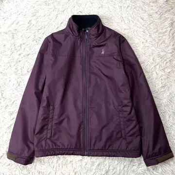 새상품급 JUNKO TABEI 안감 플리스 집업 자켓 퍼플 M