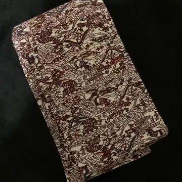 단고 크레이프 원단 풍경화 반폭 오비