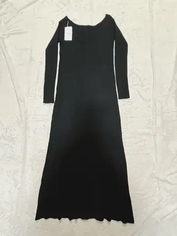 fifth 블랙 롱 원피스 V넥