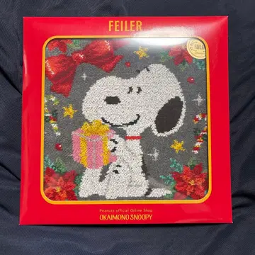 홀리데이 기프트 스누피 크리스마스 페이러 손수건