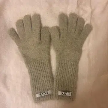 SATUR 라이트 그레이 손가락 있는 장갑