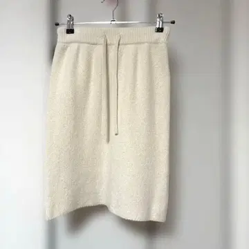 plage 니트 타이트 스커트 허리드로우 스트링