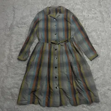 PAGE BOY (1990년대) 체크 셔츠 원피스 사이즈 M