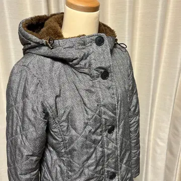 벤치 코트 퀼트 보송보송 다크 그레이 S