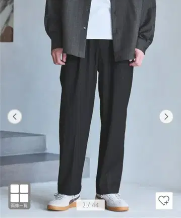 새상품 올마이 이지 팬츠 green label relaxing 블랙 M