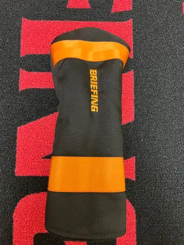 BRIEFING 드라이버용 골프헤드커버 블랙/오렌지