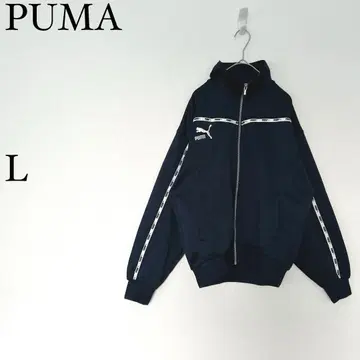 푸마 저지 로고 테이프 L 네이비 스포츠 댄스 레트로