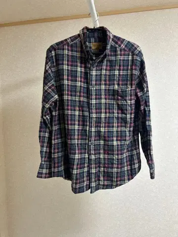 90s 00s 세인트 존스베이 플란넬 체크 BD 셔츠