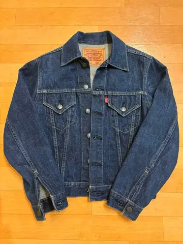 90s 일본제 LEVI'S 71557 다크 네이비 데님 자켓 3rd 복각