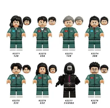 오징어 게임 프론트맨 8체 세트 레고 호환