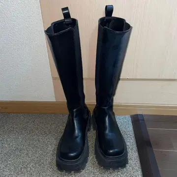 슬라이 사이드 고어 롱 부츠