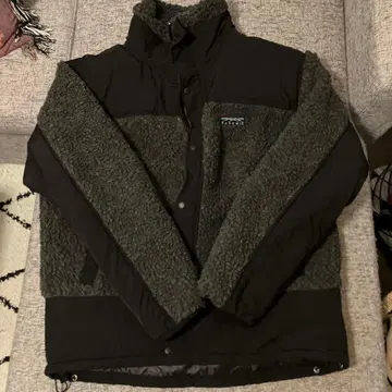 coen 플리스 자켓 사이즈 FREE 그레이/블랙