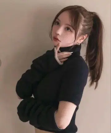 andmary bibi knit tops black