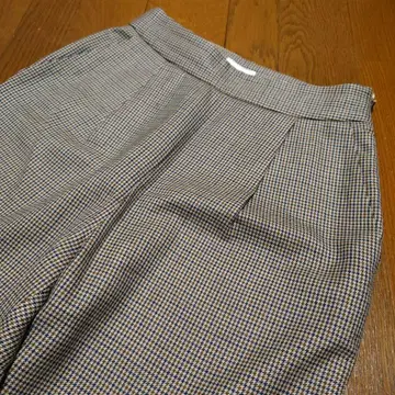 Bailsey 하운드투스 패턴 세미 와이드 팬츠