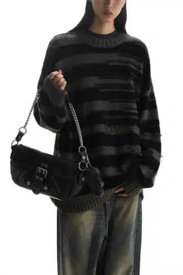 MASONPRINCE 메종 프린스 원 숄더백 가죽 블랙