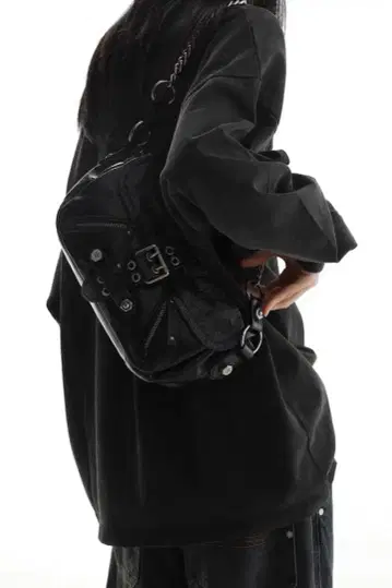 MASONPRINCE 메종 프린스 원 숄더백 가죽 블랙