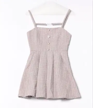 Apresjour 아프레 주르 트위드 원피스 핑크 베이지