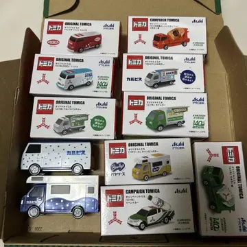 미사용 새상품 중고 토미카 아사히 음료 캠페인 묶음 판매 11대 세트