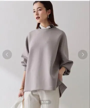 Whim Gazette 윔 가젯 종이 풀오버 그레이