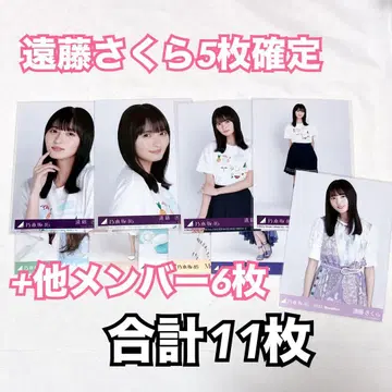 엔도 사쿠라 Same numbers 봉입 브로마이드 묶음 판매