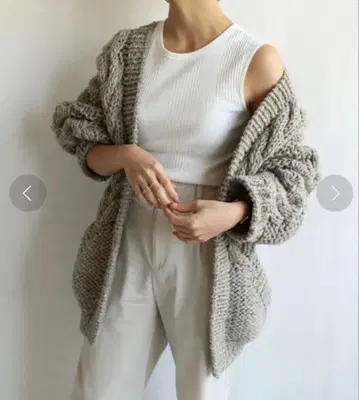 TODAYFUL 케이블 핸드 니트 가디건 사이즈 36