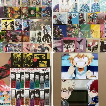 점프 작품 히로아카 카드 엽서 스티커 브로마이드 묶음 판매
