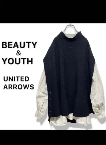 BEAUTY&YOUTH UNITED ARROWS 니트 베스트 판초