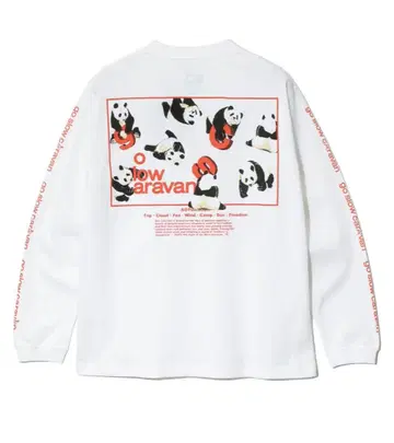 미사용 새상품 go slow caravan 팬더 롱T (XL)