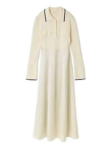 프레이 아이디 오픈 폴로 카라 니트 원피스