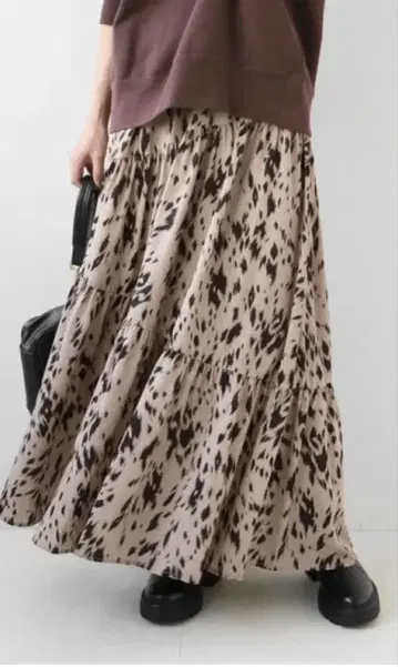 저널 스탠다드 레리움 애니멀 프린트 레오파드 무늬 롱 스커트