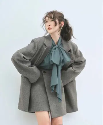 FRAY I.D 본딩 BIG 자켓 GRY 0